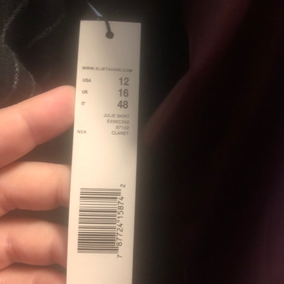 Elie Tahari leather skirt NWT - Picture 7 of 8